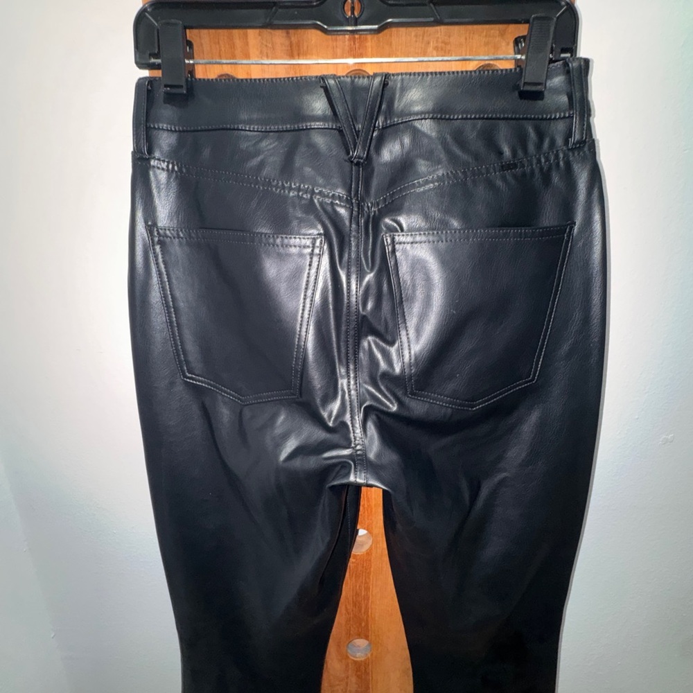 Veronica Beard High-Rise Stretch Vegan Leather Beverly Pant in Black - Picture 10 of 16